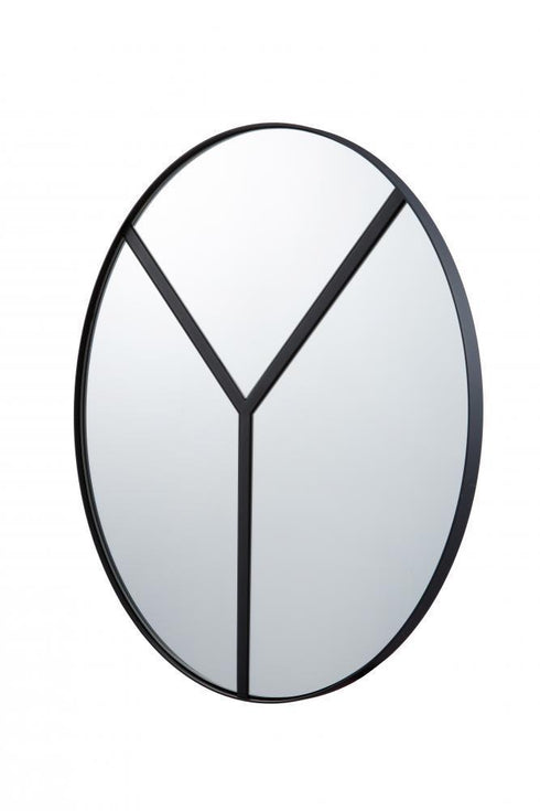 Varaluz Lyra 30 In Round Accent Mirror  Black Model: 4DMI0105