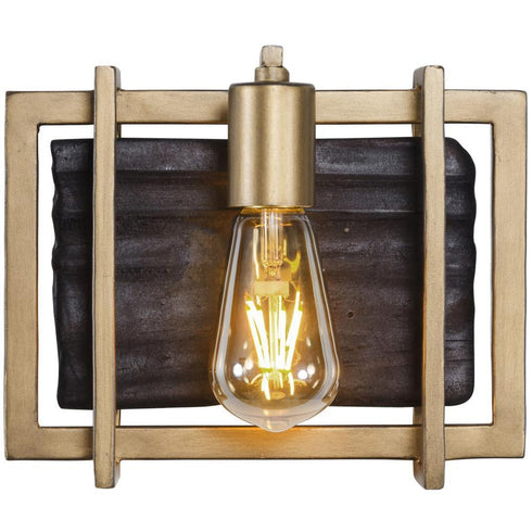 Varaluz Madeira 1 Light Bath Rustic Gold Model: 294B01RG