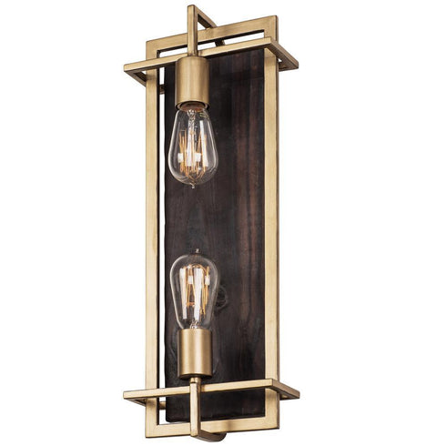 Varaluz Madeira 2 Light Sconce Rustic Gold Model: 294W02RG