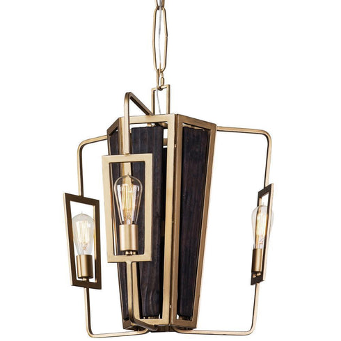 Varaluz Madeira 3 Light Chandelier Rustic Gold Model: 294C03RG