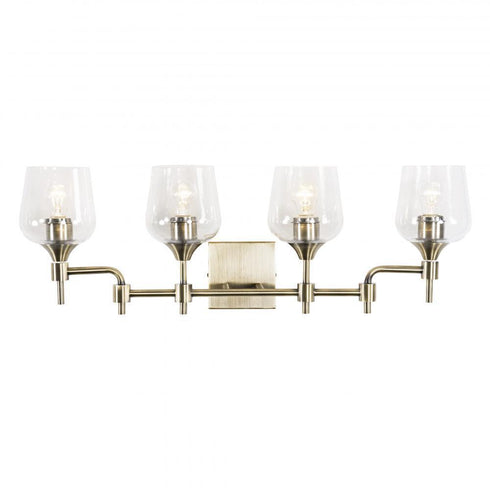 Varaluz Margaux 4 Light Bath Antique Brass Model: 340B04AB