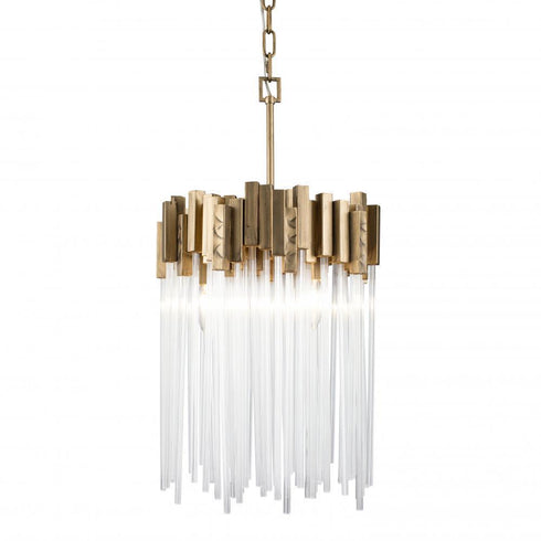 Varaluz Matrix 3 Light Pendant Havana Gold Model: 309P03HG