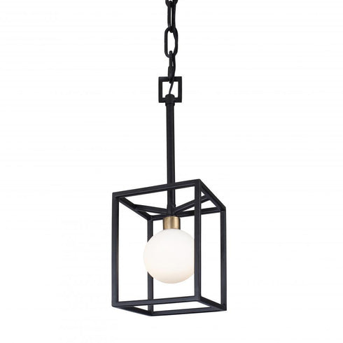 Varaluz Plaza 1 Light Mini Pendant Carbo Havana Model: 325M01CBHG