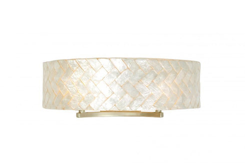 Varaluz Radius 2 Light Bath Herringbone Capiz Model: 173B02B