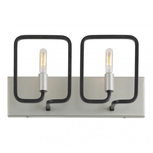 Varaluz Rectangulo 2 Light Bath Silverad Carbon Model: 317B02SOCB