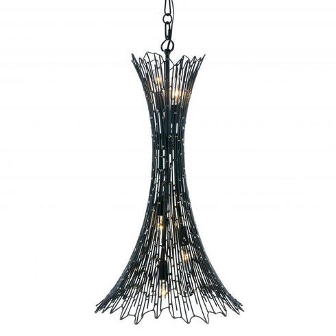 Varaluz Rikki 5 Light Foyer Carbo Aged Gold Model: 320F05CBAG