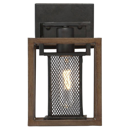 Varaluz Rio Lobo 1 Light Bath Dark Oa Black Model: 285B01DOBL