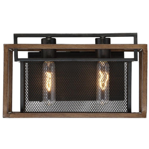 Varaluz Rio Lobo 2 Light Bath Dark Oa Black Model: 285B02DOBL