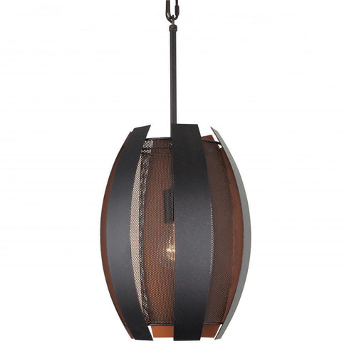Varaluz Sawyers Bar 1 Light Pendant Copper Ore Model: 287P01CO