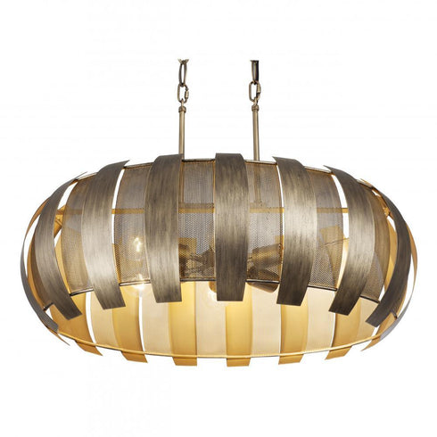 Varaluz Sawyers Bar 6 Light Linear Pendant Havana Model: 287N06HG