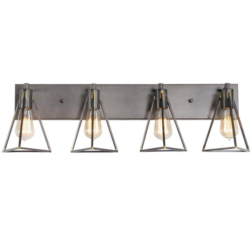 Varaluz Trini 4 Light Bath Gunsmoke Model: 288B04GS