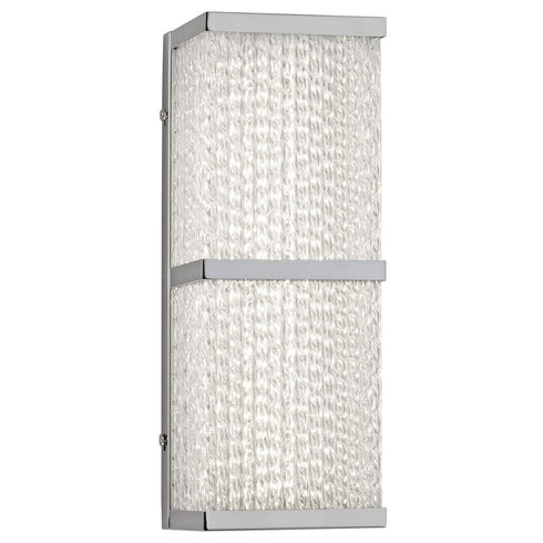 Varaluz Twisted Sistah 12.5 In LED Sconce Chrome Model: 290B01CH