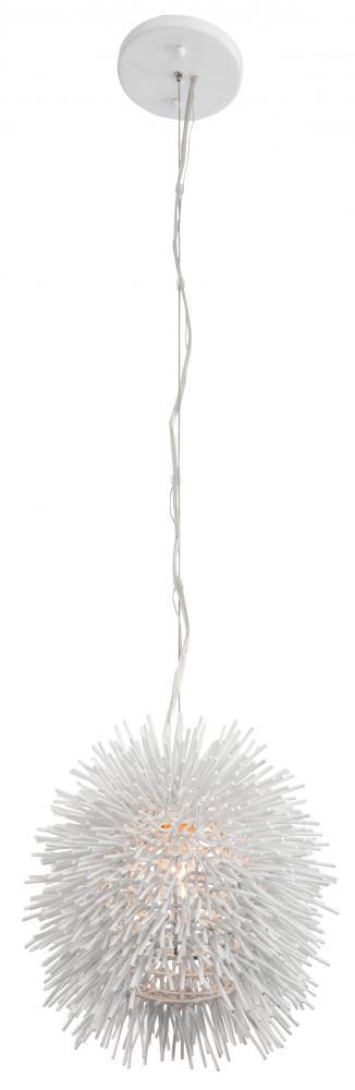 Varaluz Urchin 1 Light Mini Pendant Painted Chrome Model: 169M01CH