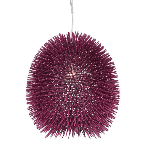 Varaluz Urchin 1 Light Pendant Plum Model: 169P01PL