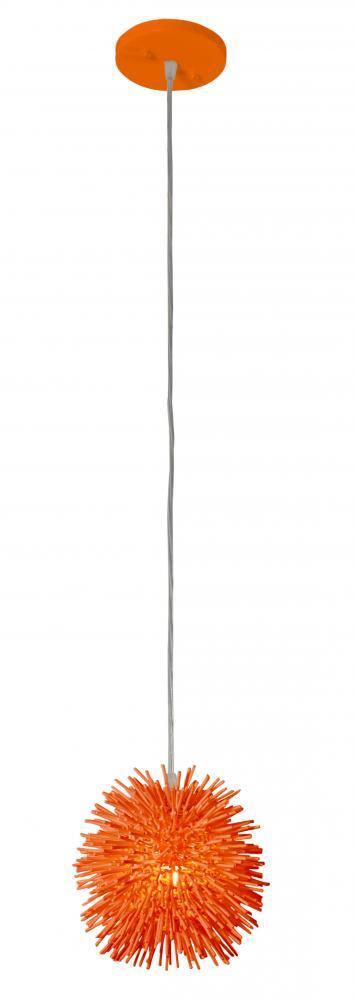 Varaluz Urchin 1 Light Uber Mini Pendant Aqua Model: 169M01SAQ