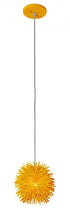 Varaluz Urchin 1 Light Uber Mini Pendant Aqua Model: 169M01SAQ