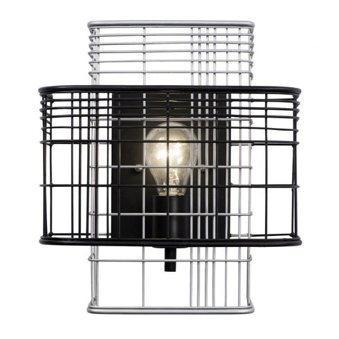 Varaluz Vivienne 1 Light Wall Sconce Blac Grey Model: 333W01BLGR