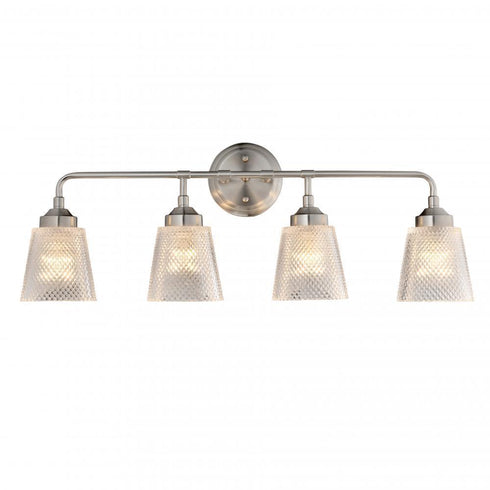 Varaluz Westport 4 Light Bath Brushed Nickel Model: 312B04BN