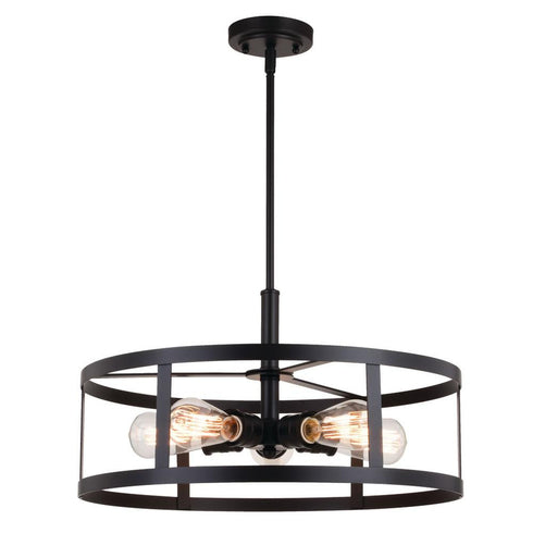 Vaxcel Akron 20 In. 5 Light Pendant Oil Rubbed Model: P0376