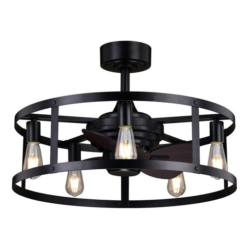 Vaxcel Akron 25 In. Ceiling Fan Black Model: F0105