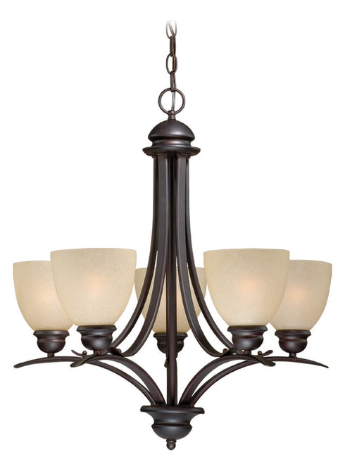 Vaxcel AL-CHU005OBB Avalon 5L Chandelier Oil Burnished Bronze