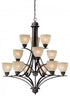 Vaxcel AL-CHU012BN Avalon 12l Chandelier