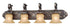 Vaxcel Bellagio 4 Light Vanity Model: BG-VLD004PZ