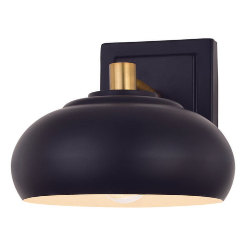 Vaxcel Belmont 1 Light Wall Light Matte Black And Model: W0381