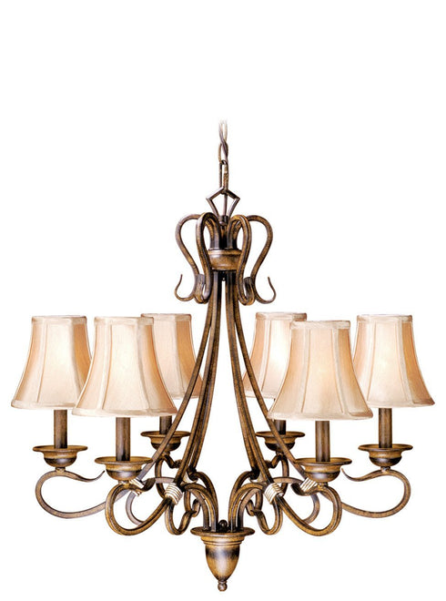 Vaxcel Berkeley 6 Light Chandelier Model: BE-CHS006AW
