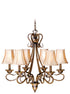 Vaxcel Berkeley 6 Light Chandelier Model: BE-CHS006AW