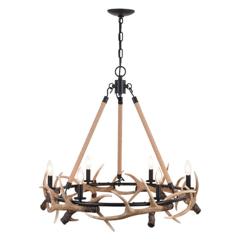 Vaxcel Breckenridge 30.5 In. 6 Light Antler Model: H0261