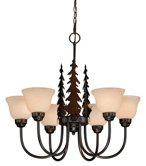 Vaxcel Bryce 6 Light Chandelier Model: CH55456BBZ