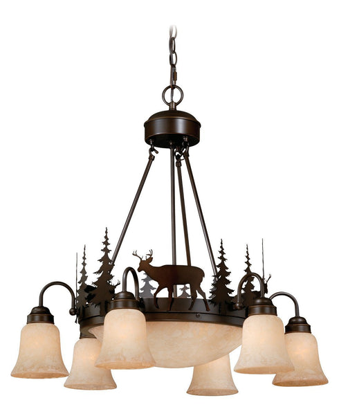 Vaxcel Bryce 9 Light Chandelier Model: CH55406BBZ