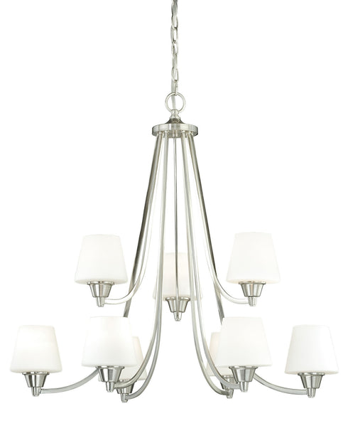 Vaxcel Calais 9 Light Chandelier Model: H0100