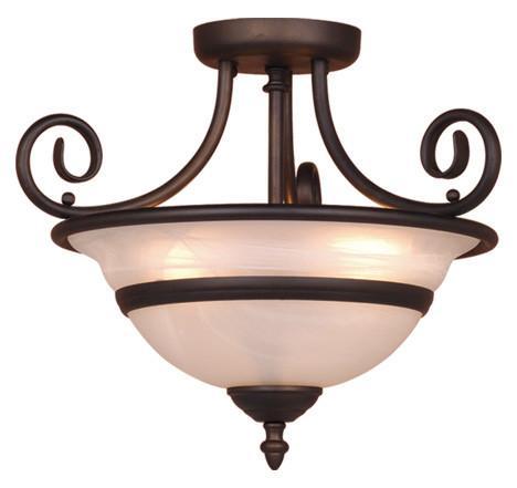 Vaxcel CC11816OBB Da Vinci 16" Semi-Flush Mount (Dual Mount) Oil Burnished Bronze