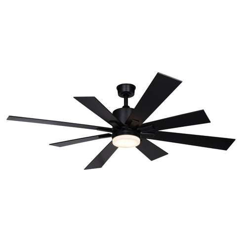 Vaxcel Crawford 60 In. Ceiling Fan Black Model: F0109