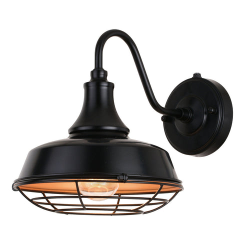 Vaxcel Dorado 9 In. Outdoor Cage Wall Light Dark Model: T0610