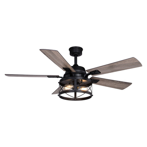 Vaxcel Elburn 52 In. Ceiling Fan Black Model: F0094