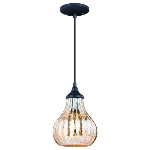 Vaxcel Elby 7.5 In Mini Pendant Dark Bronze Model: P0292