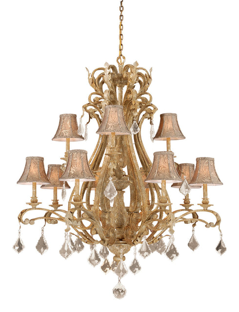 Vaxcel Empire 12 Light Chandelier Model: EP-CHS012PP