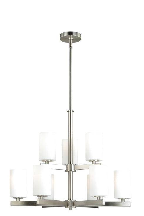 Vaxcel Glendale 9 Light Chandelier Model: H0123