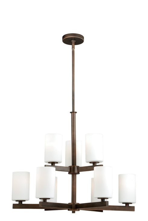Vaxcel Glendale 9 Light Chandelier Model: H0124