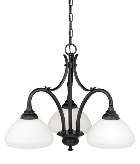 Vaxcel Grafton 3 Light Chandelier Model: H0132