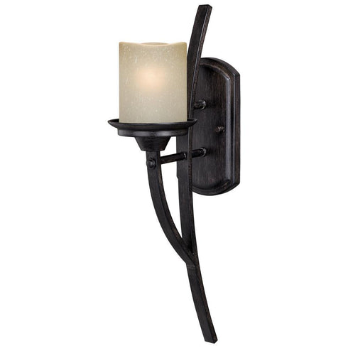 Vaxcel Halifax 5 In Wall Light Black Walnut Model: W0300