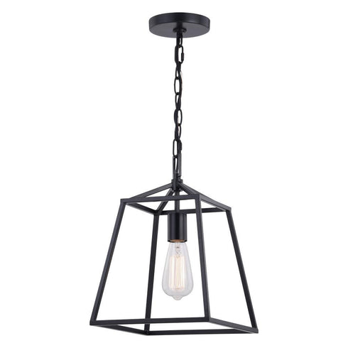Vaxcel Hayes 10 In. W Mini Pendant Black Model: P0311
