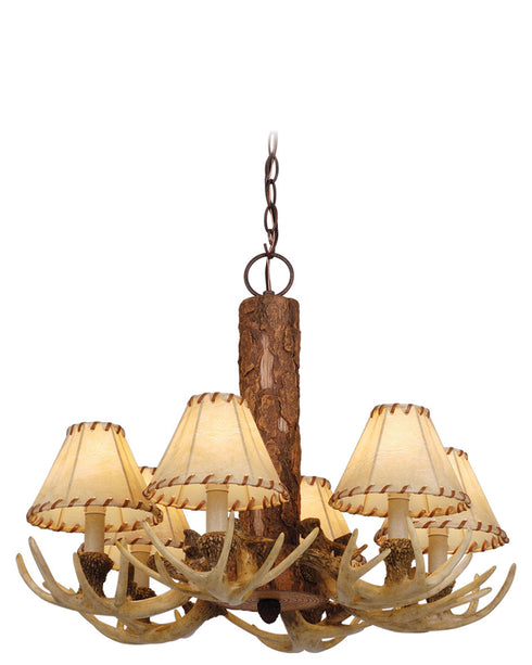 Vaxcel Lodge 6 Light Chandelier Model: CH33006NS