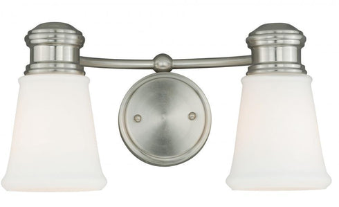 Vaxcel Malie 2 Light Vanity Satin Nickel Model: W0219