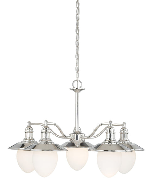 Vaxcel Marina Bay 5 Light Chandelier Model: H0048