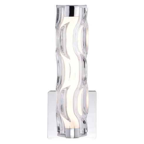 Vaxcel Marsaille Marseille 13 In. H LED Wall Light Chrome Model: W0357