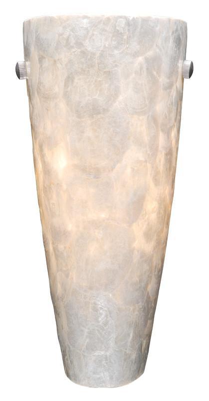 Vaxcel Milano 5-3/4 Inch Wall Sconce W/champagne Shell Glass Model: WS53251SN